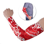 Personalized Dolphins Rugby Arm Sleeves Urban Street Graffiti Style - Distressed Splatter Elements
