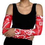 Personalized Dolphins Rugby Arm Sleeves Urban Street Graffiti Style - Distressed Splatter Elements
