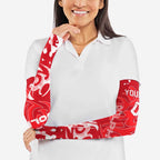 Personalized Dolphins Rugby Arm Sleeves Urban Street Graffiti Style - Distressed Splatter Elements