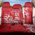 Personalized Dolphins Rugby Back Car Seat Cover Urban Street Graffiti Style - Distressed Splatter Elements
