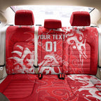 Personalized Dolphins Rugby Back Car Seat Cover Urban Street Graffiti Style - Distressed Splatter Elements