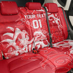 Personalized Dolphins Rugby Back Car Seat Cover Urban Street Graffiti Style - Distressed Splatter Elements