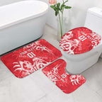 Personalized Dolphins Rugby Bathroom Set Urban Street Graffiti Style - Distressed Splatter Elements