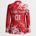 Personalized Dolphins Rugby Blazer Urban Street Graffiti Style - Distressed Splatter Elements