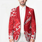 Personalized Dolphins Rugby Blazer Urban Street Graffiti Style - Distressed Splatter Elements