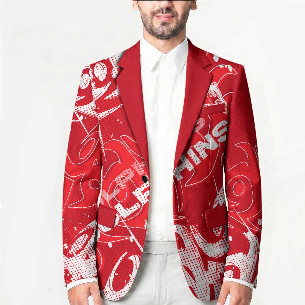 Personalized Dolphins Rugby Blazer Urban Street Graffiti Style - Distressed Splatter Elements