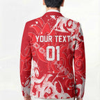 Personalized Dolphins Rugby Blazer Urban Street Graffiti Style - Distressed Splatter Elements