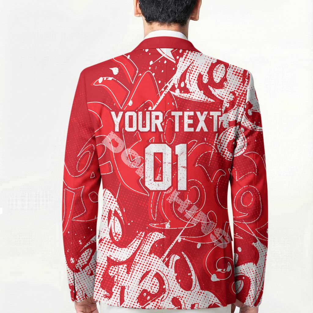 Personalized Dolphins Rugby Blazer Urban Street Graffiti Style - Distressed Splatter Elements