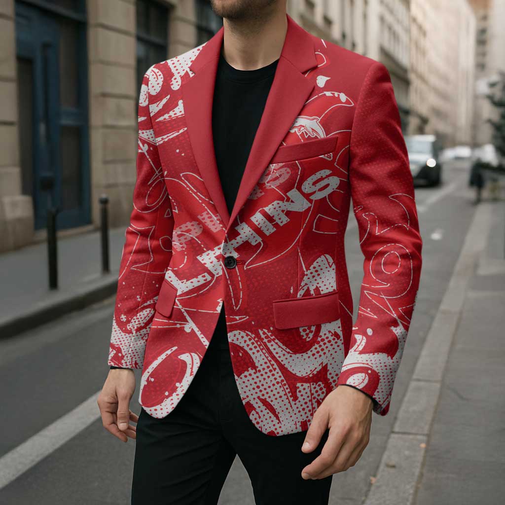 Personalized Dolphins Rugby Blazer Urban Street Graffiti Style - Distressed Splatter Elements