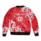 Personalized Dolphins Rugby Bomber Jacket Urban Street Graffiti Style - Distressed Splatter Elements