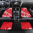 Personalized Dolphins Rugby Car Mats Urban Street Graffiti Style - Distressed Splatter Elements