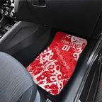 Personalized Dolphins Rugby Car Mats Urban Street Graffiti Style - Distressed Splatter Elements