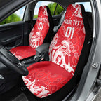Personalized Dolphins Rugby Car Seat Cover Urban Street Graffiti Style - Distressed Splatter Elements