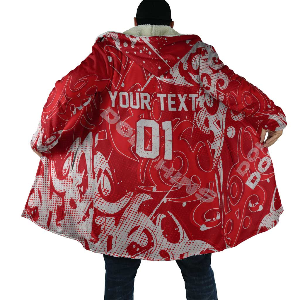 Personalized Dolphins Rugby Cloak Urban Street Graffiti Style - Distressed Splatter Elements