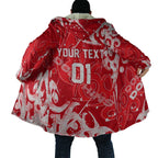 Personalized Dolphins Rugby Cloak Urban Street Graffiti Style - Distressed Splatter Elements