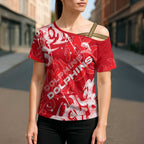 Personalized Dolphins Rugby Cross Shoulder Shirt Urban Street Graffiti Style - Distressed Splatter Elements
