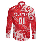 Personalized Dolphins Rugby Family Matching Summer Maxi Dress and Hawaiian Shirt Urban Street Graffiti Style - Distressed Splatter Elements