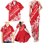 Personalized Dolphins Rugby Family Matching Tank Maxi Dress and Hawaiian Shirt Urban Street Graffiti Style - Distressed Splatter Elements