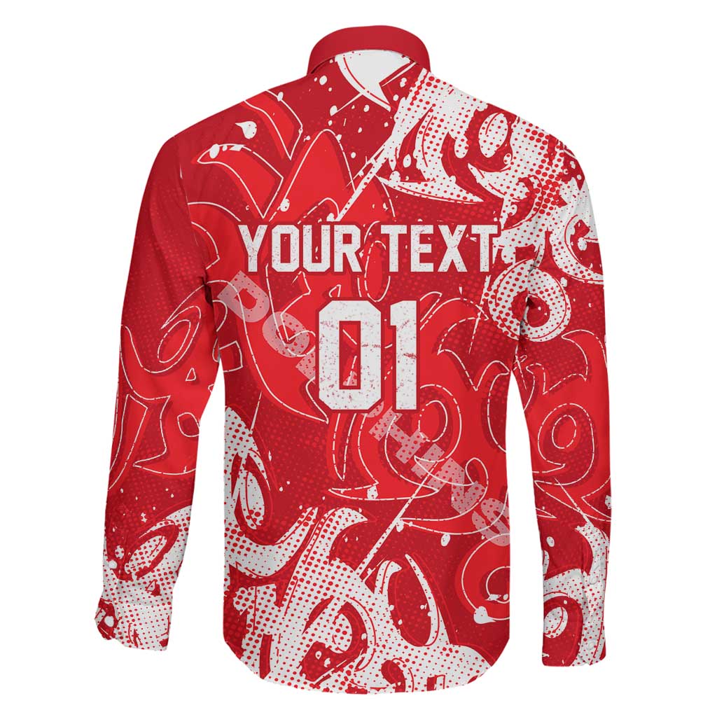 Personalized Dolphins Rugby Family Matching Tank Maxi Dress and Hawaiian Shirt Urban Street Graffiti Style - Distressed Splatter Elements
