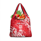 Personalized Dolphins Rugby Grocery Bag Urban Street Graffiti Style - Distressed Splatter Elements