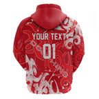 Personalized Dolphins Rugby Hoodie Urban Street Graffiti Style - Distressed Splatter Elements