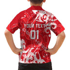 Personalized Dolphins Rugby Kid Hawaiian Shirt Urban Street Graffiti Style - Distressed Splatter Elements