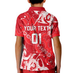 Personalized Dolphins Rugby Kid Polo Shirt Urban Street Graffiti Style - Distressed Splatter Elements
