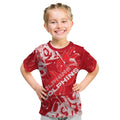 Personalized Dolphins Rugby Kid T Shirt Urban Street Graffiti Style - Distressed Splatter Elements