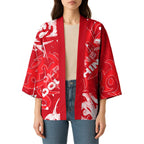 Personalized Dolphins Rugby Kimono Urban Street Graffiti Style - Distressed Splatter Elements
