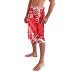 Personalized Dolphins Rugby Lavalava Urban Street Graffiti Style - Distressed Splatter Elements