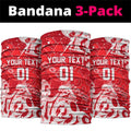 Personalized Dolphins Rugby Neck Gaiter Urban Street Graffiti Style - Distressed Splatter Elements