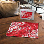 Personalized Dolphins Rugby Puzzle Urban Street Graffiti Style - Distressed Splatter Elements
