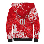 Personalized Dolphins Rugby Sherpa Hoodie Urban Street Graffiti Style - Distressed Splatter Elements
