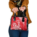 Personalized Dolphins Rugby Shoulder Handbag Urban Street Graffiti Style - Distressed Splatter Elements