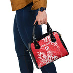 Personalized Dolphins Rugby Shoulder Handbag Urban Street Graffiti Style - Distressed Splatter Elements