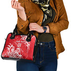 Personalized Dolphins Rugby Shoulder Handbag Urban Street Graffiti Style - Distressed Splatter Elements