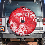 Personalized Dolphins Rugby Spare Tire Cover Urban Street Graffiti Style - Distressed Splatter Elements