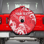 Personalized Dolphins Rugby Spare Tire Cover Urban Street Graffiti Style - Distressed Splatter Elements