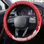 Dolphins Rugby Steering Wheel Cover Urban Street Graffiti Style - Distressed Splatter Elements