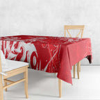 Personalized Dolphins Rugby Tablecloth Urban Street Graffiti Style - Distressed Splatter Elements