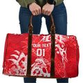Personalized Dolphins Rugby Travel Bag Urban Street Graffiti Style - Distressed Splatter Elements
