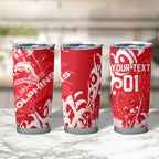 Personalized Dolphins Rugby Tumbler Cup Urban Street Graffiti Style - Distressed Splatter Elements