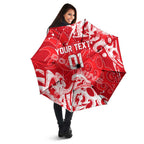 Personalized Dolphins Rugby Umbrella Urban Street Graffiti Style - Distressed Splatter Elements