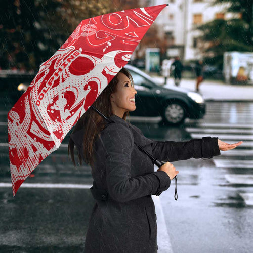 Personalized Dolphins Rugby Umbrella Urban Street Graffiti Style - Distressed Splatter Elements