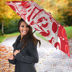 Personalized Dolphins Rugby Umbrella Urban Street Graffiti Style - Distressed Splatter Elements