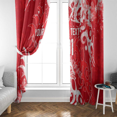 Personalized Dolphins Rugby Window Curtain Urban Street Graffiti Style - Distressed Splatter Elements