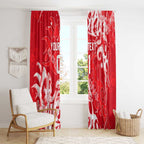 Personalized Dolphins Rugby Window Curtain Urban Street Graffiti Style - Distressed Splatter Elements