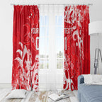 Personalized Dolphins Rugby Window Curtain Urban Street Graffiti Style - Distressed Splatter Elements