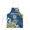 Personalized North Queensland Cowboys Rugby Apron Urban Street Graffiti Style - Distressed Splatter Elements