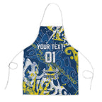 Personalized North Queensland Cowboys Rugby Apron Urban Street Graffiti Style - Distressed Splatter Elements